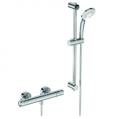 Ensemble de douche thermostatique okyris - chromé. disponible abidjan cote d'ivoire.