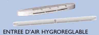 Entrée d'air hygroréglable acoustique de type b isola hy  débit de 6 à 45 m3/h. disponible abidjan cote d'ivoire.