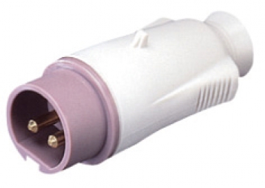 Fiche mobile droite protégées 2p 24v 50/60 hz ip44 16a. disponible abidjan cote d'ivoire.