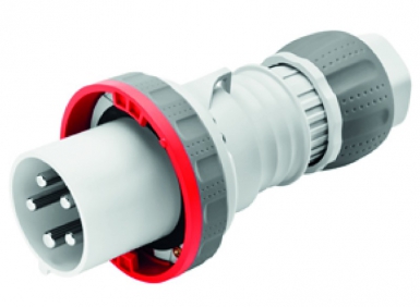 Fiche mobile droite étanche 3p+n+t 380v 50/60 hz ip67 63a. disponible abidjan cote d'ivoire.