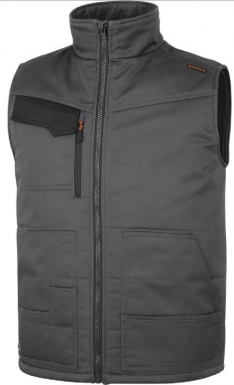 Gilet stockton 3 gris/orange - taille l. disponible abidjan cote d'ivoire.