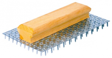 Gratton pour façadier - 480 petites dents 8 mm - poignée bois ergonomique - semelle 25 x 15 cm. disponible abidjan cote d'ivoire.