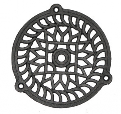 Grille aération ronde fonte pour murs extérieurs ø 160 mm. disponible abidjan cote d'ivoire.