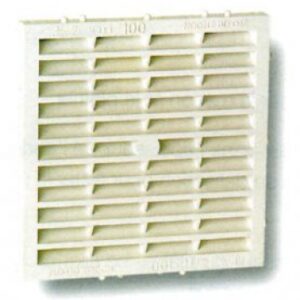 Grille d'aération extérieure a sceller carré 150x150 mm avec moust. disponible abidjan cote d'ivoire.