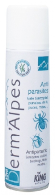 Insecticide anti-parasites derm'alpes king - acaricide - 250 ml. disponible abidjan cote d'ivoire.