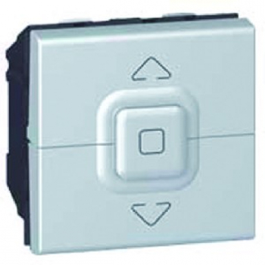 Interrupteur de volets roulants 500w maximum mosaic 2 modules - alu. disponible abidjan cote d'ivoire.