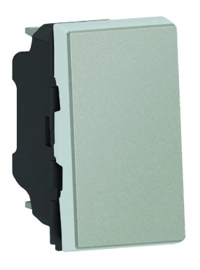 Interrupteur ou va-et-vient 10ax 250v~ mosaic easy-led 1 module – alu. disponible abidjan cote d'ivoire.