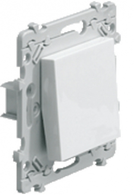 Interrupteur va-et-vient 10ax 250 v connexion sanvis - coloris blanc pure. disponible abidjan cote d'ivoire.