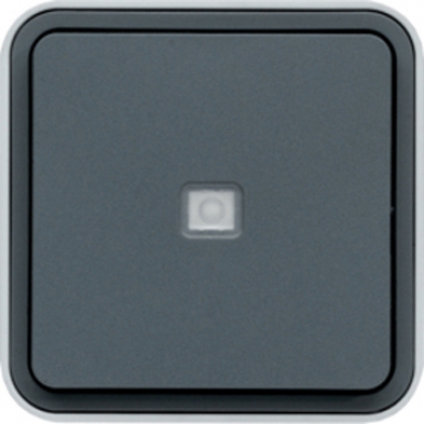 Interrupteur va-et-vient à voyant témoin 10ax 250v coloris gris. disponible abidjan cote d'ivoire.