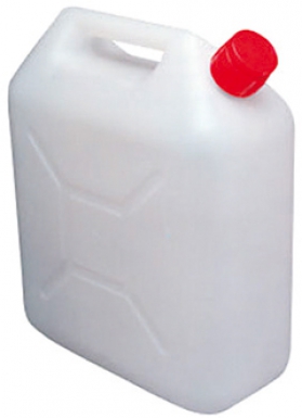 Jerrican polyéthylène naturel avec bouchon verseur - contenance 10 litres. disponible abidjan cote d'ivoire.