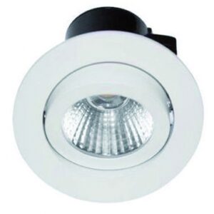 Kit encastré rond led orientable 3000°k 600 lm 7w blanc mat. disponible abidjan cote d'ivoire.
