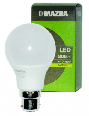 Lampe led " mzd led a60 b22 " 9w 806 lm 827 fr nd. disponible abidjan cote d'ivoire.