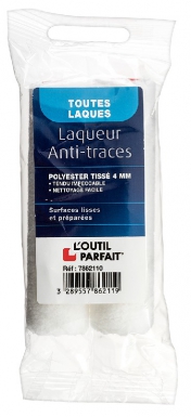 Lot de 2 mini-manchons laqueurs anti-traces polyester tissé 4 mm - 110 mm. disponible abidjan cote d'ivoire.