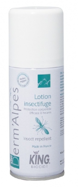Lotion insectifuge derm'alpes king - protection corporelle - 100 cc. disponible abidjan cote d'ivoire.