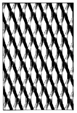 Métal déployé déco aluminium anodisé argent 1000x2000 mm type 7-6-20. disponible abidjan cote d'ivoire.