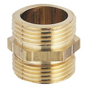 Mamelon égal double mâle laiton - filetage 33x42. disponible abidjan cote d'ivoire.