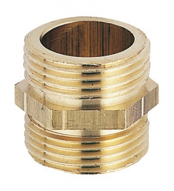 Mamelon égal double mâle laiton - filetage 66x76. disponible abidjan cote d'ivoire.