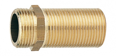 Mamelon égal double mâle laiton longueur 40 mm - filetage 12x17. disponible abidjan cote d'ivoire.