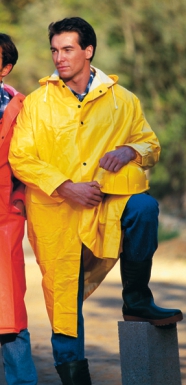 Manteau de pluie "305" vert, cousu soudé pvc/polyester pvc - grande taille. disponible abidjan cote d'ivoire.