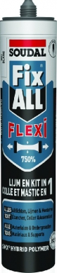 Mastic-colle "fix all" ms polymère - blanc - tous matériaux secs et propres - cart. disponible abidjan cote d'ivoire.