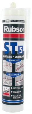 Mastic rubson st 5 - sanitaire, carrelage - blanc - cart. disponible abidjan cote d'ivoire.