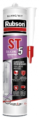Mastic rubson st 5 - sanitaire - multi-usages - beige - cart. disponible abidjan cote d'ivoire.