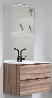 Meuble bas baxe 60 cm (h 55 cm / p 45,9 cm) - 2 tiroirs - noyer. disponible abidjan cote d'ivoire.