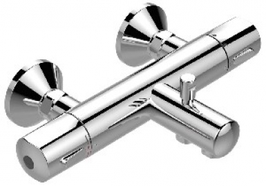 Mitigeur bain-douche thermostatique mural olyos - chromé. disponible abidjan cote d'ivoire.