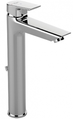 Mitigeur lavabo monotrou tesi réhaussé à bec fixe - chromé. disponible abidjan cote d'ivoire.