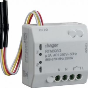 Module encastrable 1 sortie éclairage 3a-230v + 2 entrées radio - rtm693g. disponible abidjan cote d'ivoire.