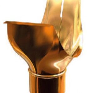 Naissance agrafable ø 80 pour gouttière de 25 - cuivre. disponible abidjan cote d'ivoire.