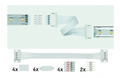 Pack de 2 connecteurs universels blancs avec connecteur rapide " universal maxled connector " max. disponible abidjan cote d'ivoire.
