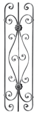 Panneau forgé de style fer plat de 14x8 mm dim. disponible abidjan cote d'ivoire.