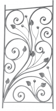 Panneau forgé de style fer plat de 14x8 mm dim. disponible abidjan cote d'ivoire.