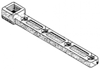 Penture inférieure réversible (empreinte carrée) double action. disponible abidjan cote d'ivoire.