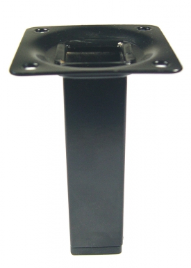 Pied de meuble métal carré 25 mm laqué noir h. disponible abidjan cote d'ivoire.