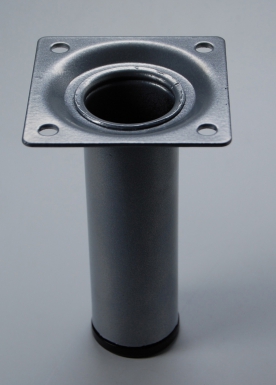 Pied de meuble métal rond ø 30 mm laqué gris h. disponible abidjan cote d'ivoire.