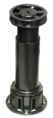 Pieds de meuble cuisine vérin réglable 95/145 mm ø 34 mm plast noir. disponible abidjan cote d'ivoire.