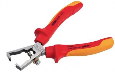 Pince à dénuder isolée 1000 v - capacité de dénudage : 2,5 mm2 - lg 160 mm. disponible abidjan cote d'ivoire.