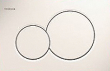 Plaque de déclenchement sigma01 double touche - blanc. disponible abidjan cote d'ivoire.