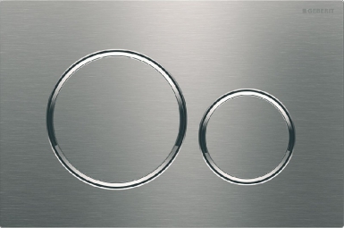 Plaque de déclenchement sigma20 double touche - acier inox. disponible abidjan cote d'ivoire.