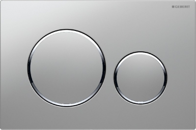 Plaque de déclenchement sigma20 double touche - chromé brillant / chromé mat / chromé brillant. disponible abidjan cote d'ivoire.