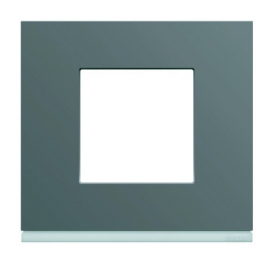 Plaque gallery horizontal entraxe 71 mm 1 poste taupe peinture métalisée. disponible abidjan cote d'ivoire.