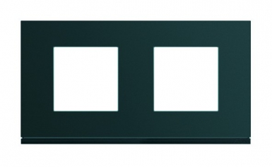 Plaque gallery horizontal entraxe 71 mm 2 postes anthracite peinture métalisée. disponible abidjan cote d'ivoire.
