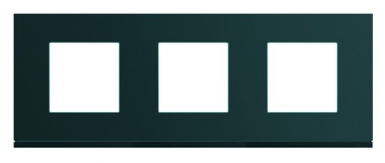Plaque gallery horizontal entraxe 71 mm 3 postes anthracite peinture métalisée. disponible abidjan cote d'ivoire.