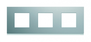 Plaque gallery horizontal entraxe 71 mm 3 postes titane peinture métalisée. disponible abidjan cote d'ivoire.