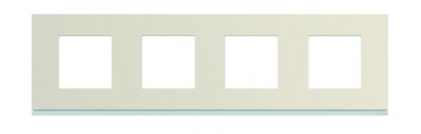 Plaque gallery horizontal entraxe 71 mm 4 postes dune pastel. disponible abidjan cote d'ivoire.