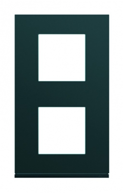 Plaque gallery vertical entraxe 71 mm 2 postes anthracite peinture métalisée. disponible abidjan cote d'ivoire.