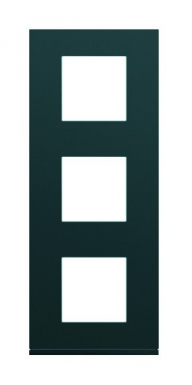 Plaque gallery vertical entraxe 71 mm 3 postes anthracite peinture métalisée. disponible abidjan cote d'ivoire.