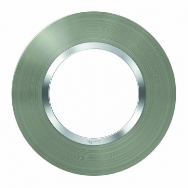 Plaque ronde dooxie 1 poste finition effet inox brossé. disponible abidjan cote d'ivoire.